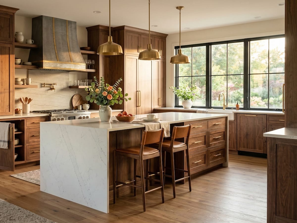 Remodeled kitchen with custom cabinetry built in the JAKS Wichita shop